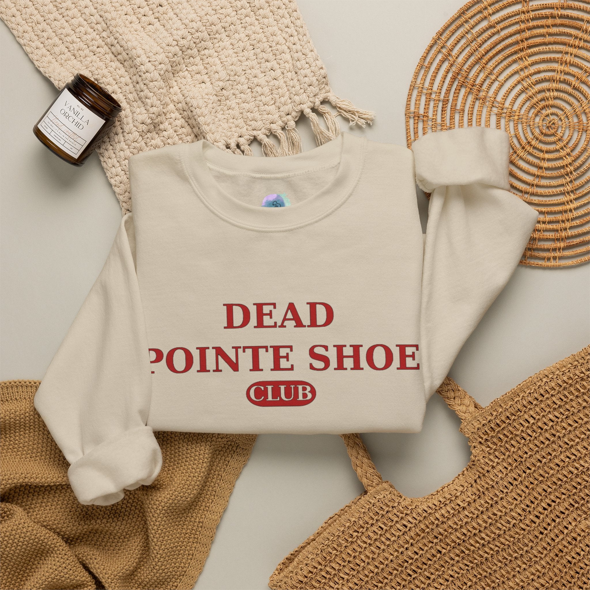 VioletSky Only Dead Pointe Shoe Club Sweatshirt — Ballet Pointe Shoe Crewneck (Copy)