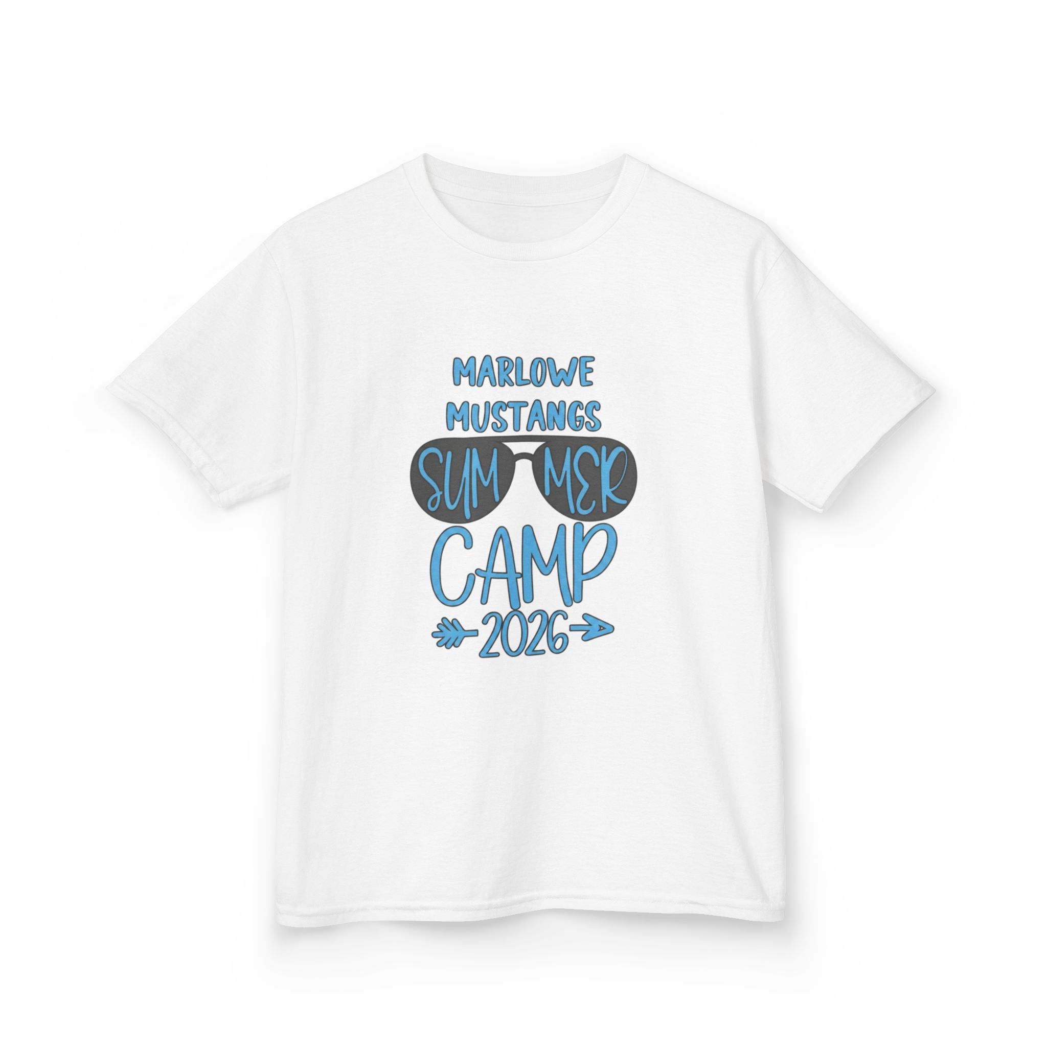 Kids Camp T-Shirt — "Marlowe Mustangs Summer Camp 2026"